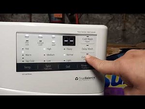 How to Use the Extra Settings (*) on LG Front Load Washer Model# WD100C-Date: 11/12/2020