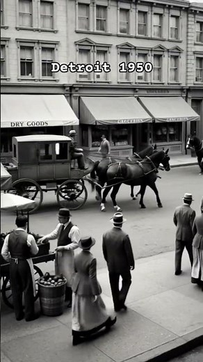 Life in Detroit 1950 | Real Footage