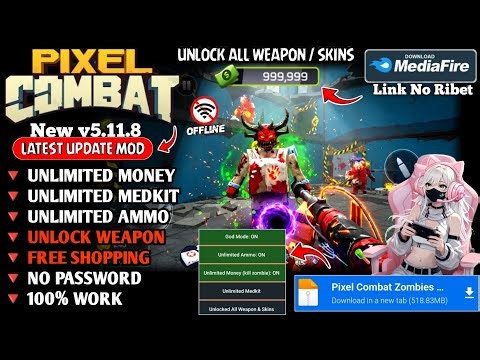 Pixel Combat Mod Menu v5.11.8 - Unlimited Money & Unlock All Weapon