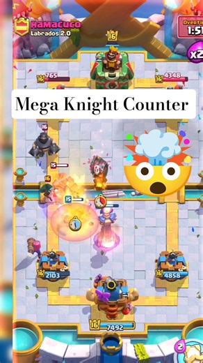 mega knight counter 🤯 | log bait deck | #shorts #clashroyale #viralvideo #ytshorts