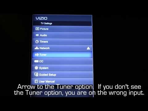 How to run a Channel Scan on your VIZIO VIA Plus HDTV