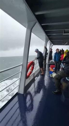 Stormy Ferry Deck Chaos