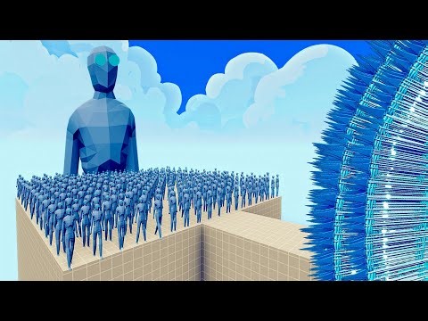 100x ICE ZOMBIE + 1x GIANT vs 1x EVERY GOD Totally Accurate Battle Simulator TABS