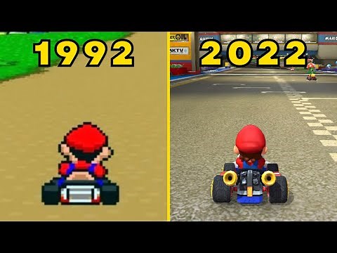 Evolution of Mario Kart Games 1992-2022