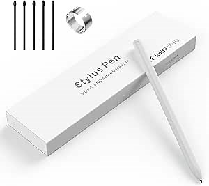 Magnetic Stylus Pen for Remarkable 2 Pen with Eraser, 4096 Pressure Sensitivity, Palm Rejection, Tilt Support with 5 Pen Tips,Compatible for Remarkable 2&1/GalaxyTab&BOOX/Wacom/and Other EMR Devices