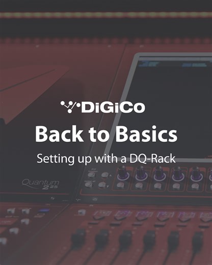 DiGiCo on Instagram: "Check out the second instalment of our new series: Back to Basics! In this video, we show you how simple and easy it is to get a session up and running with our Quantum 225 console and DQ-Rack, connecting the two via Dante. The best part? The workflow shown here can be followed on our SD12 and Quantum consoles if they have our DMI-Dante64/96 option card installed. Watch in full: Link in bio 🔗 #Quantum225 #DQRack #ProAudio #SD12"