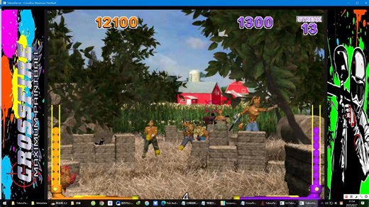 [街机光枪游戏]TeknoParrot鹦鹉模拟器 交叉火力最大彩弹射击 Crossfire Maximum Paintball