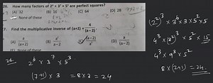 2 \times 4 \times 2 \times 4. 27. Find the multiplicative inver... | Filo