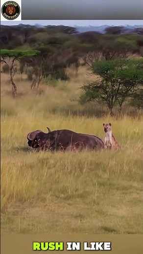 Wild Dogs vs Buffalo – The Most Intense Hunt Ever | dogs hunt buffalo #animalfight #wildlife