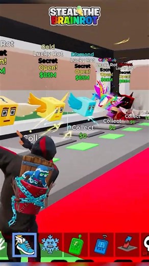 The results of opening the secret lucky lot from Steal the Brain Rot 💀 #Fortnite #brainrot