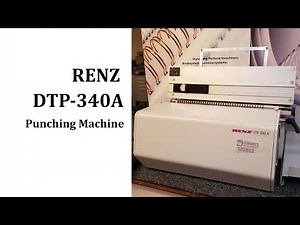 Renz DTP 340A Paper Punching Machine