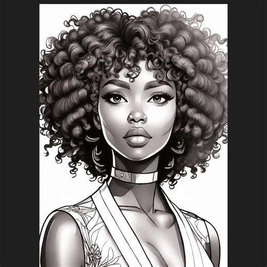 100 pages!! Coloring Party DIGITAL DOWNLOAD Black Women Printable Coloring Pages Instant Bundle Coloring Girl Boss Book Grayscale Print JPEG - Etsy