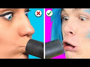 Trying 7 Funny and Useful Beauty Hacks by Crafty Panda