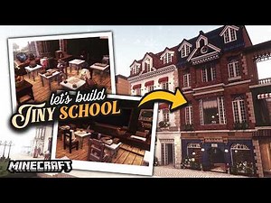Adding a School to my Town 🏫┊Minecraft with Cocricot Miniaturia Mods