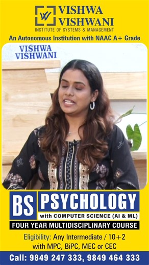 BS Psychology vs BSc Psychology – What’s the Difference? #BSPsychology #PsychologyWithAI &ML #VishwaVishwani #VishwaVishwaniHyderabad#PsychologyAndComputerScience #Dr M R S Suryanarayana Reddy #BSPsychologyHyderabad #TopPsychologyCollegesHyderabad #PsychologyUGCourse #4YearPsychologyCourse #BSPsychologyAI #AI&MLinPsychology #BestPsychologyCollegesHyderabad #PrivatePsychologyColleges in hyderabad #PsychologyWithInternships #PsychologyWithPlacements #OsmaniaAffiliatedColleges #BScPsychologyAndAI #