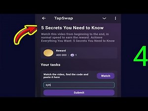 5 Secrets You Need To Know | Tapswap Code | Achieve Everything You Want: 5 Secrets You Need to Know