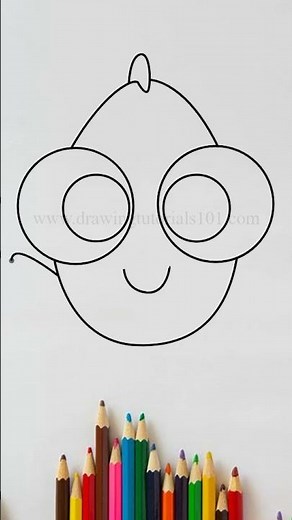 Drawing Baby Dory from Disney Emoji Blitz