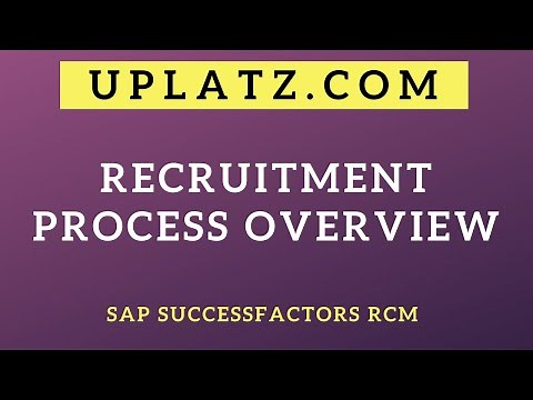 Recruitment Process Overview | SAP SuccessFactors Recruiting Training | SuccessFactors RCM | Uplatz