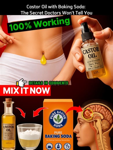 Castor Oil with Baking Soda: The Secret Doctors Won't Tell You | Pure Path Health