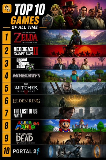 TOP 10 GAMES OF ALL TIME 🎮🔥 (Only Real Gamers Will Agree)