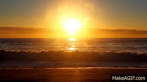 Sun Catcher - Relaxing Ocean Waves and Beach Sounds at Sunrise on Make a GIF