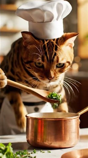 Chef Cat in the Kitchen!"