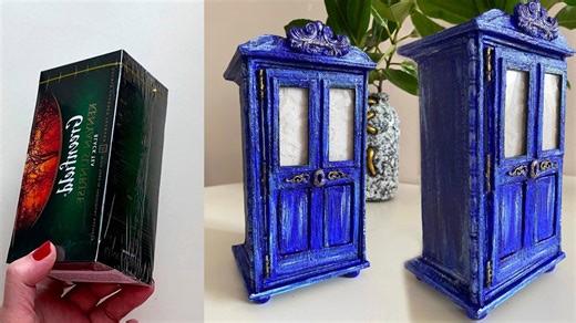 Miniature Wardrobe from Cardboard | DIY Cardboard Craft Idea