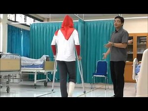 Penggunaan alat bantu jalan (kruk)