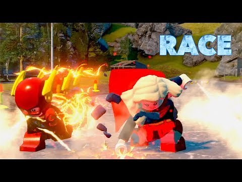 LEGO DC Villains: CW Flash vs Supergirl Race!! (TV Heroes)