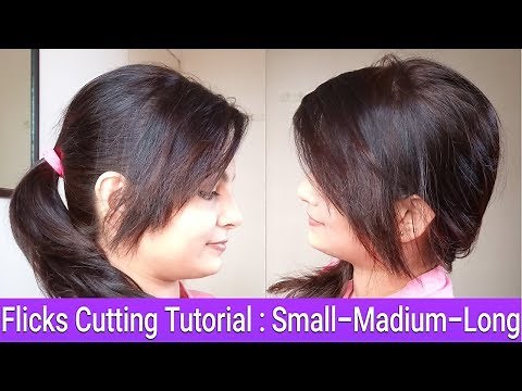 How To Cut Front Flicks/Fringes/ Bangs/Side Swepts At Home|Own Hair Cutting|AlwaysPrettyUseful