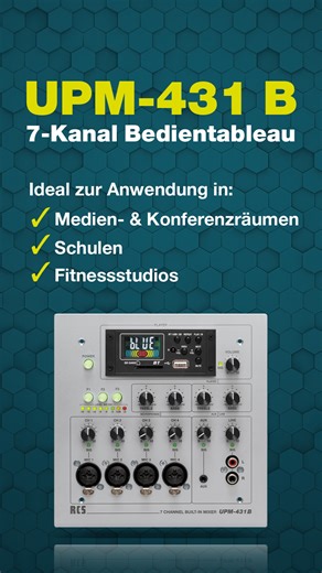 Heute im Blick: Das kompakte 7-Kanal-Mischpult UPM-431 B geprüft und endmontiert in unserer Fertigungsabteilung. Entwickelt vom ersten Leiterplattenaufbau bis zur finalen Funktionsprüfung durchläuft der UPM-431 B mehrere präzise Stationen: Montage der Module und Anschlüsse – sauber verdrahtet, klar gekennzeichnet. Funktionsprüfung aller Kanäle, Eingänge und Ausgänge, damit jedes Signal zuverlässig verarbeitet wird. Qualitätskontrolle: Sichtprüfung, Messung der Pegel, Kontrolle der Signalweg-Tren
