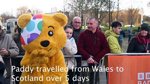 Paddy McGuinness cycles 300 miles for Children in Need.