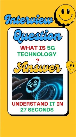 What is 5G Technology #interview #education