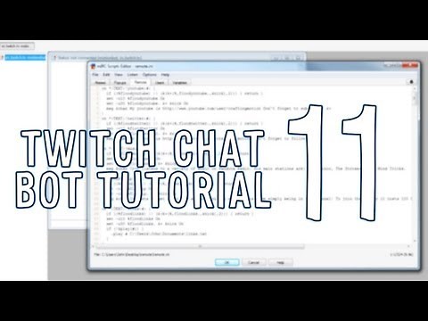 mIRC - How to make a Twitch Chat Bot #11 - Advanced Scripts - Timed Announcer Part 2