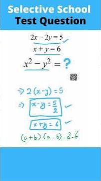 Selective Exam Algebra Question | Only 1% Got It Right | #mathshorts #selectiveschool #equation