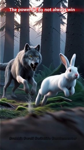 Rabbit vs Wolf: Epic Chase in the Forest | Who Will Survive?