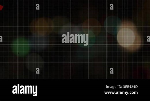Animation of data processing with lights over grid. Global business, finances, computing and data processing concept digitally generated video Stock Video Footage - Alamy