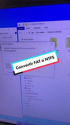 Convertir FAT32 a NTFS en USB: Solución Rápida