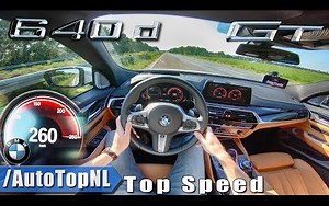 第一视角 宝马 6 Series GT M Sport 2019 640d xDrive 最高速度 测试 by AutoTopNL