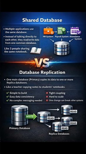 Shared Database vs Replication Explained | System Design Basics