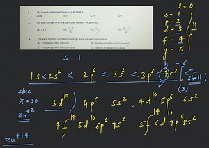 The lowest orbit (shell) having g sub-shell is... | Filo