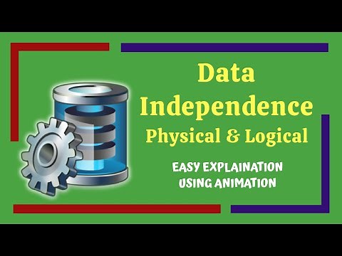 Data Independence | (Physical & Logical) | Easy Explanation Using Animation