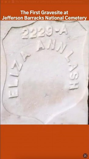 Surprising History | The First Person Buried at Jefferson Barracks National Cemetery #gravestone