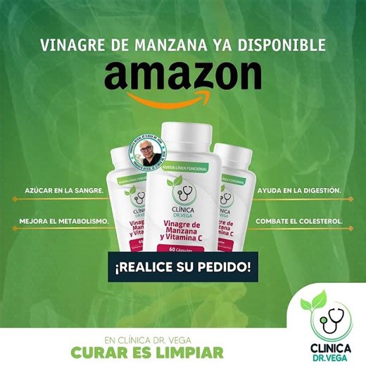 VINAGRE DE MANZANA YA DISPONIBLE #clinicadrvega #metabolismo #saluddigestiva