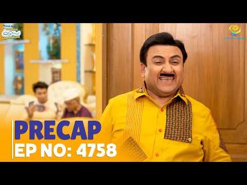 Ep 4758 - PRECAP! #tmkoc #comedy #latestepisode #jethalal #babitaji #popatlal #popatlalcomedy