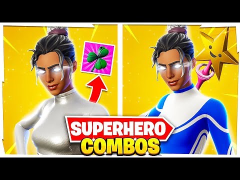 5 NEW SWEATY SUPERHERO SKIN COMBOS IN FORTNITE!