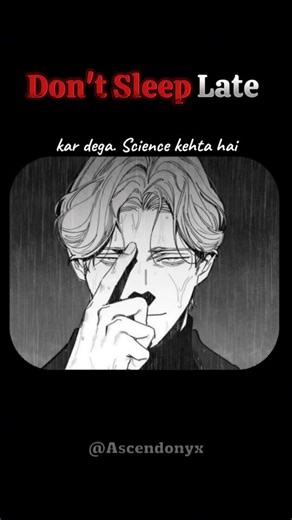 Ascendonyx | Psychology & Mastery | क्या आप भी रात में देर तक जागते हो? 🤯 ये 6 साइंस-प्रूव्ड प्रॉब्लम्स आपके अंदर धीरे-धीरे असर डाल रही हैं। अगर आप किसी ऐसे दोस्त को जानते हो... | Instagram