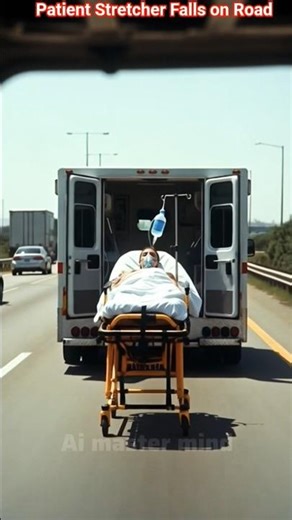 Ambulance Negligence Shocks Highway | Patient Stretcher Falls on Road on (Realistic 3D Video)