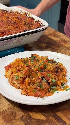 Bobby Parrish on Instagram: "Baba Dani’s Braised Cabbage and Pork Recipe on www.FlavCity.com"