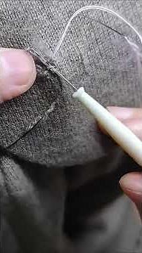 Repairing holes in sweaters is simple and easy to learn